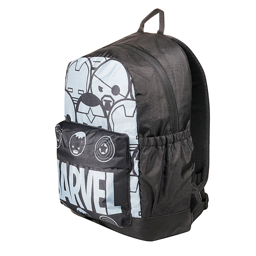 Marvel Avengers Bigg Character Black & Grey Backpack