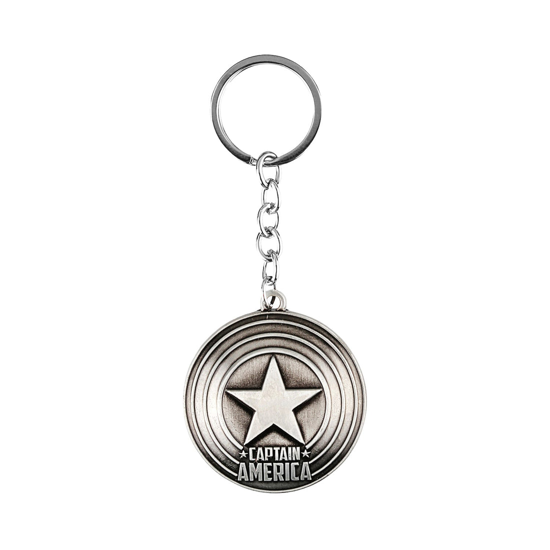 Marvel Captain America Metal Keychain (Silver)