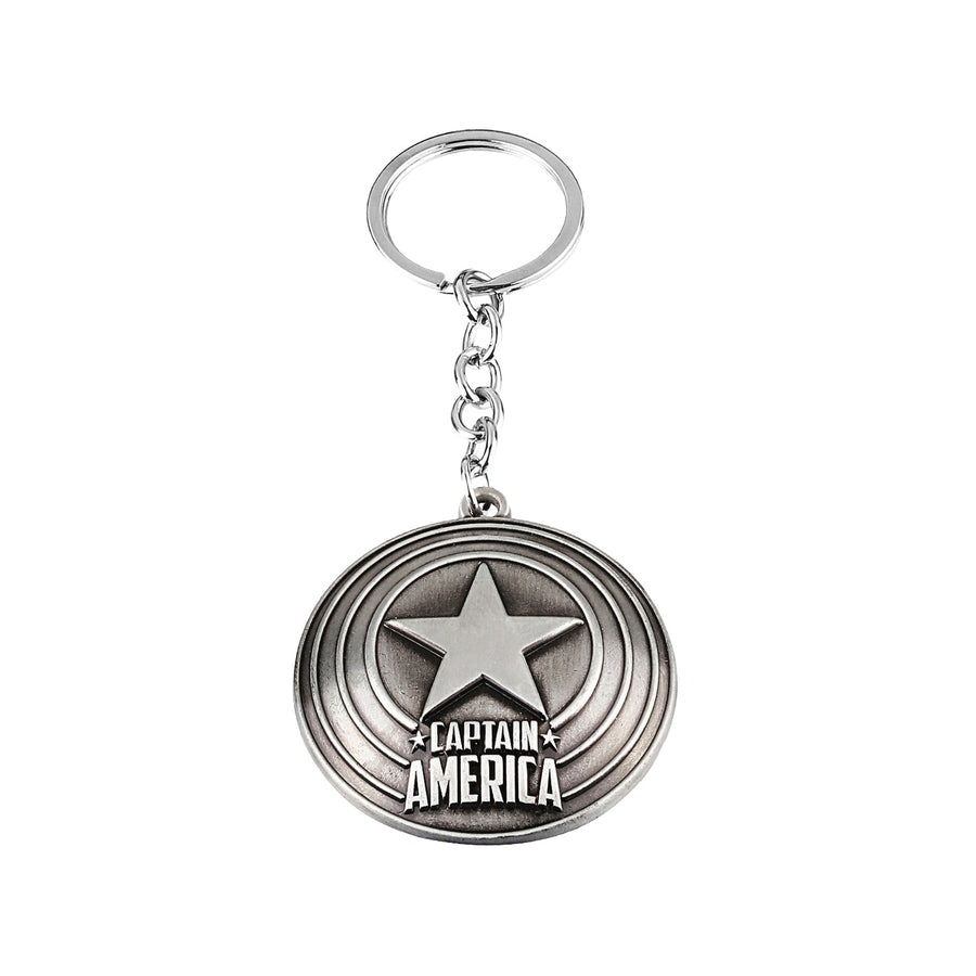 Marvel Captain America Metal Keychain (Silver)