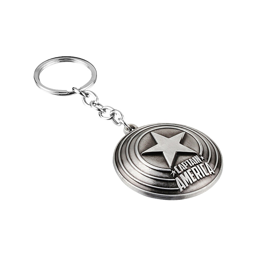 Marvel Captain America Metal Keychain (Silver)