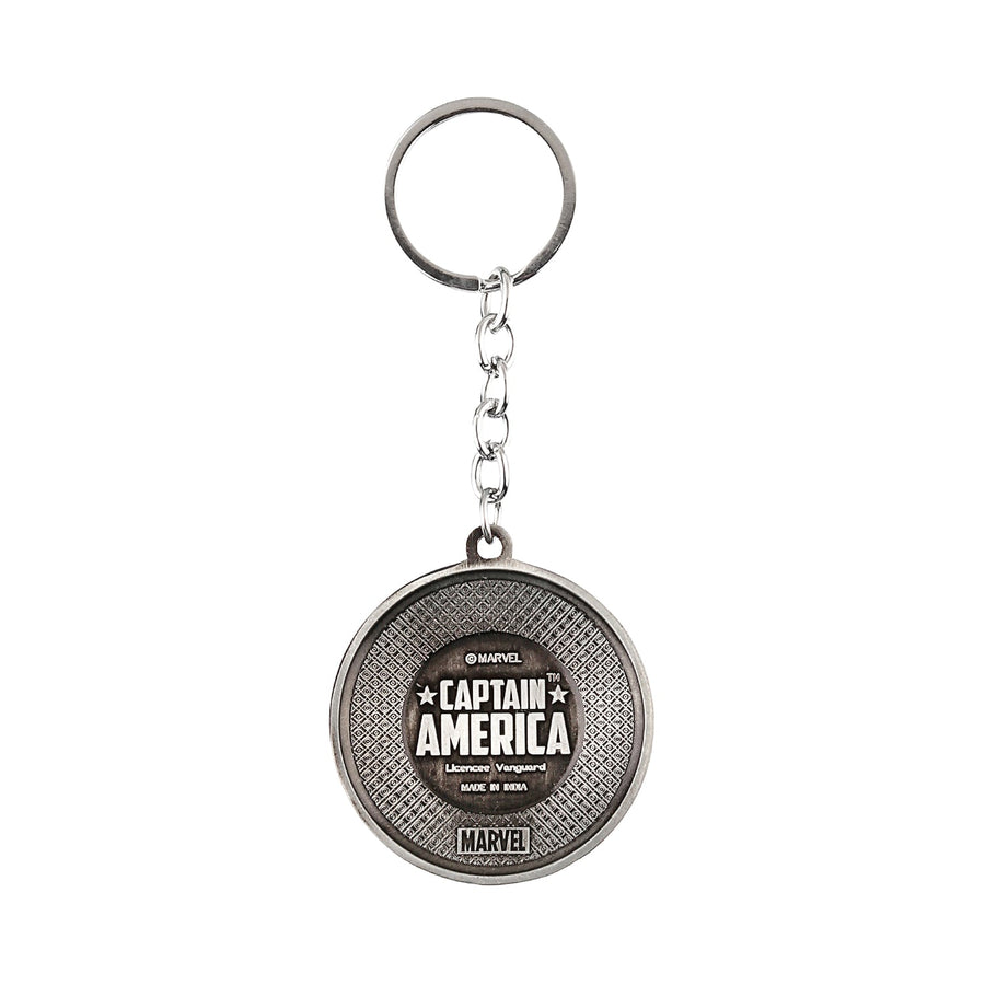 Marvel Captain America Metal Keychain (Silver)