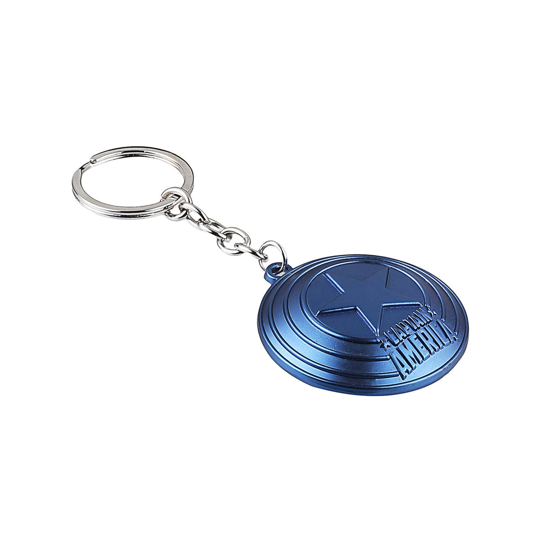 Marvel Avengers Captain America Metal Keychain - Blue