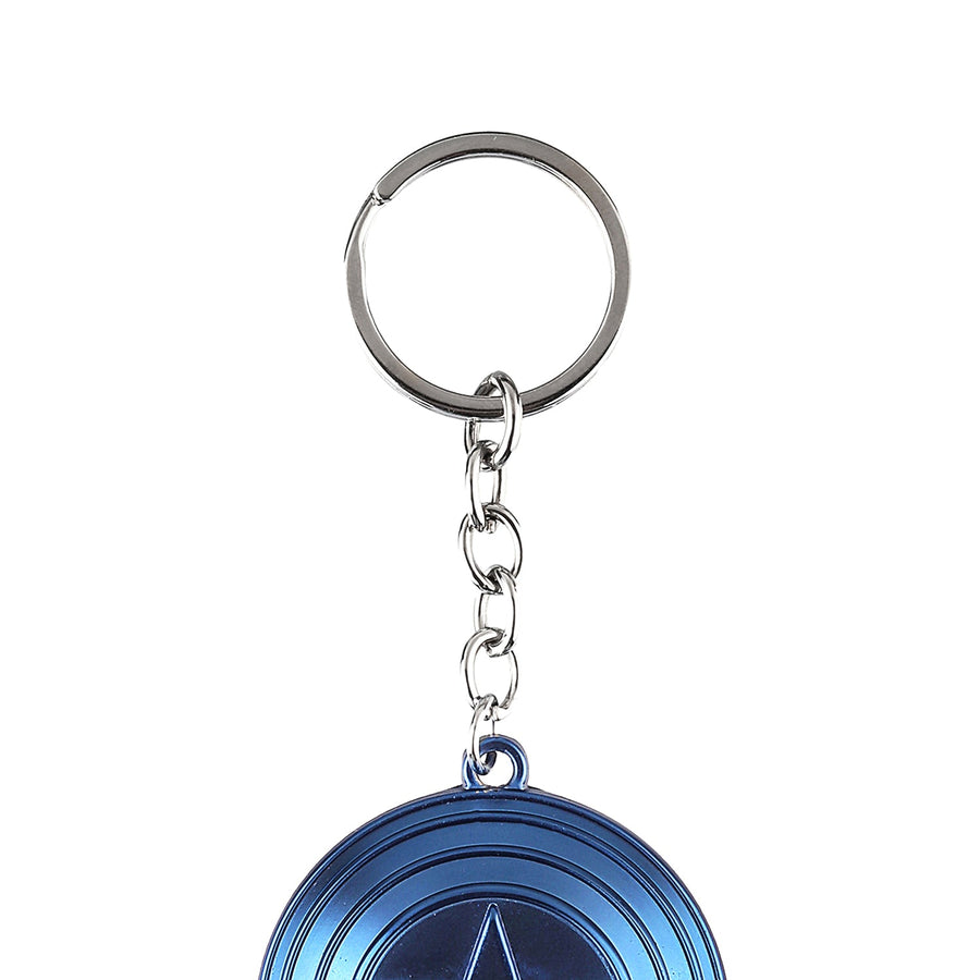 Marvel Avengers Captain America Metal Keychain - Blue