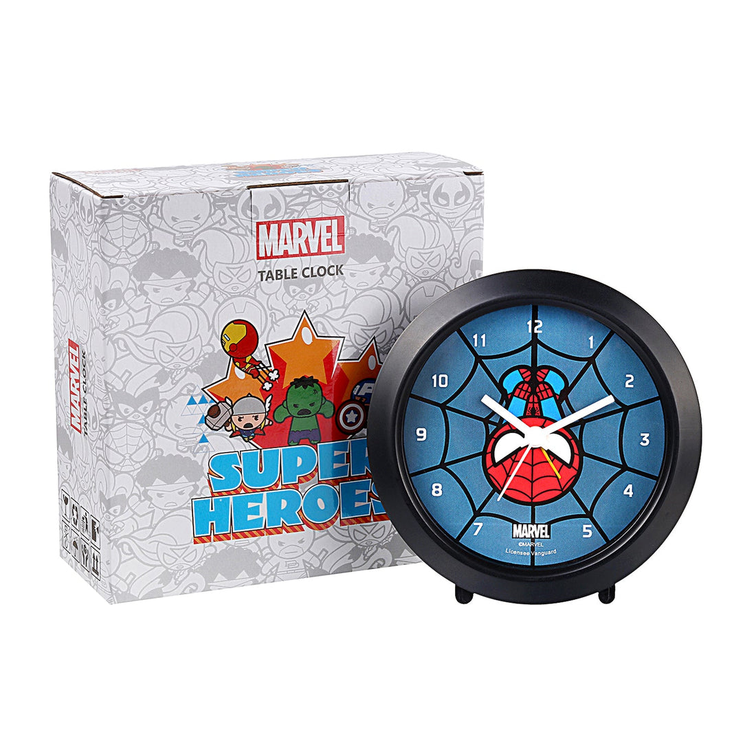 Marvel Spider-Man Table Clock Multicolor