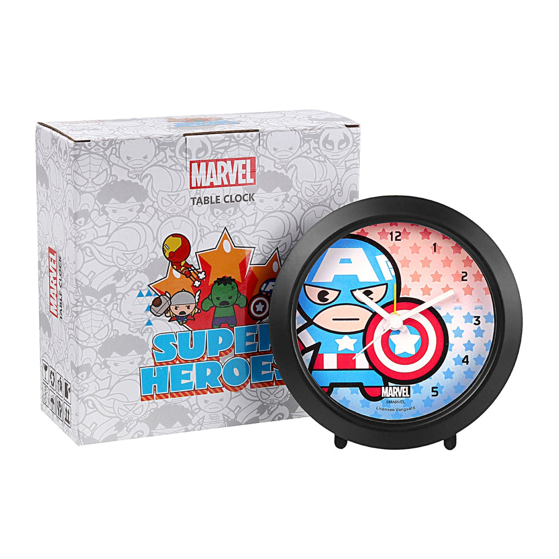 Marvel Captain America Table Clock Multicolor