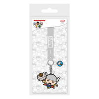 Marvel Avengers Thor Grey PVC Keychain - Thunder Edition