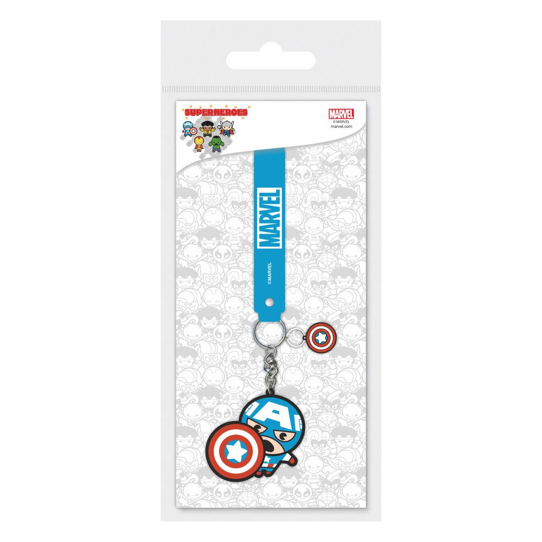 Marvel Avengers Captain America Blue Shield PVC Keychain | Hero's Accessory