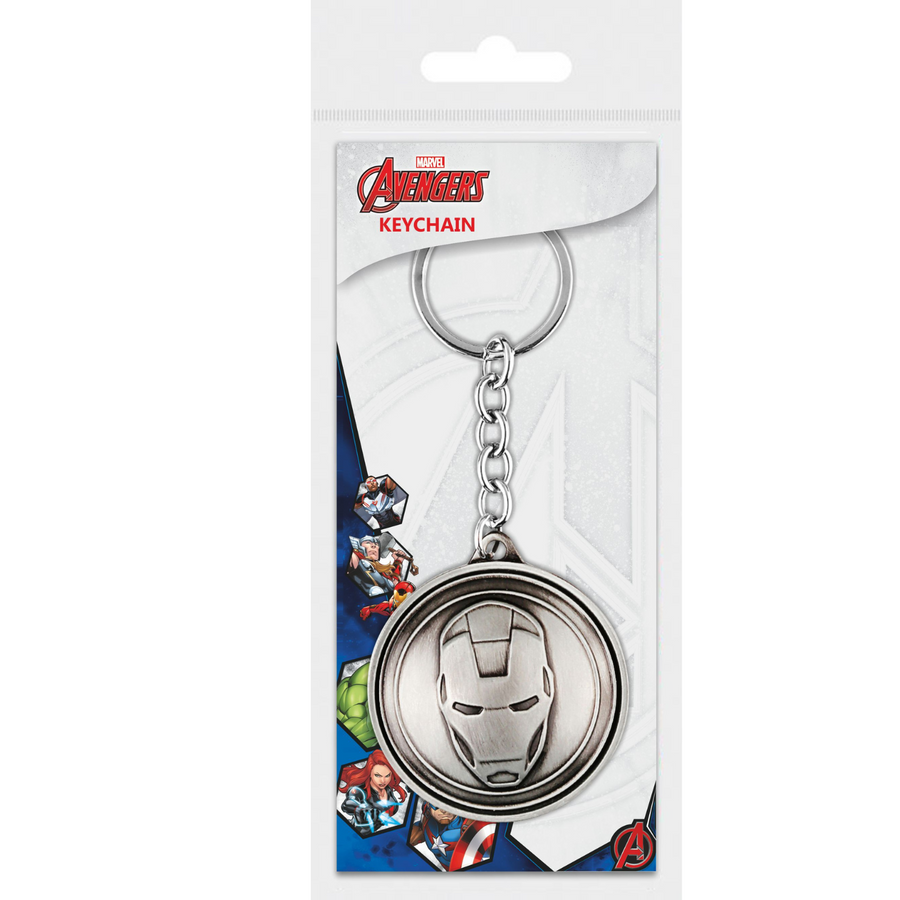 Marvel Avengers Iron man revolving keychain (Silver)