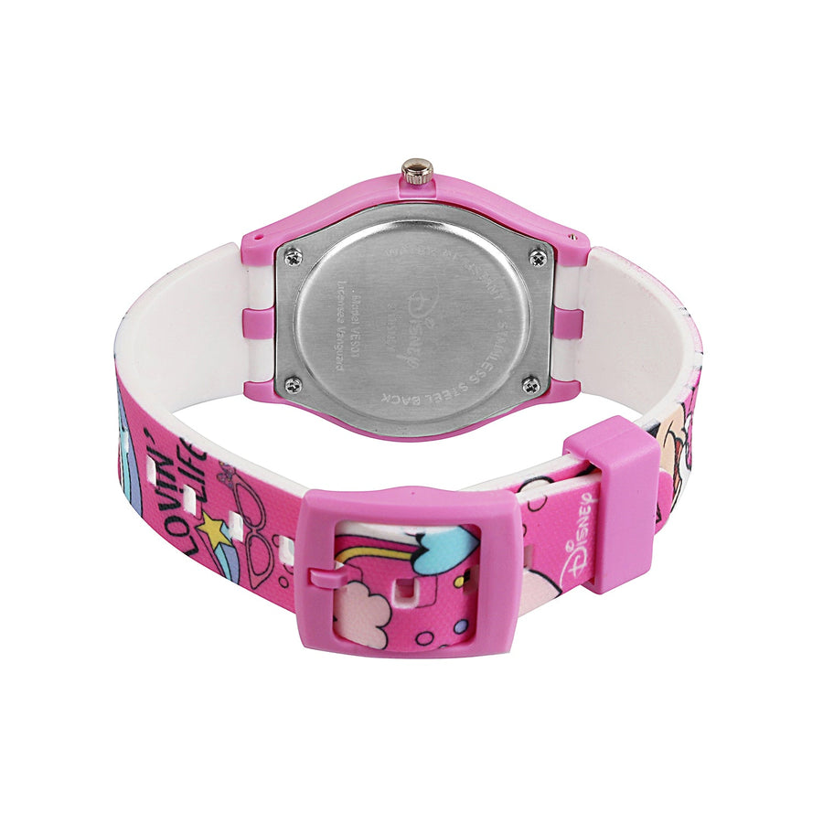 Disney princess Analogue Unisex-Adult Watch (Multicolour Dial Colored Strap)