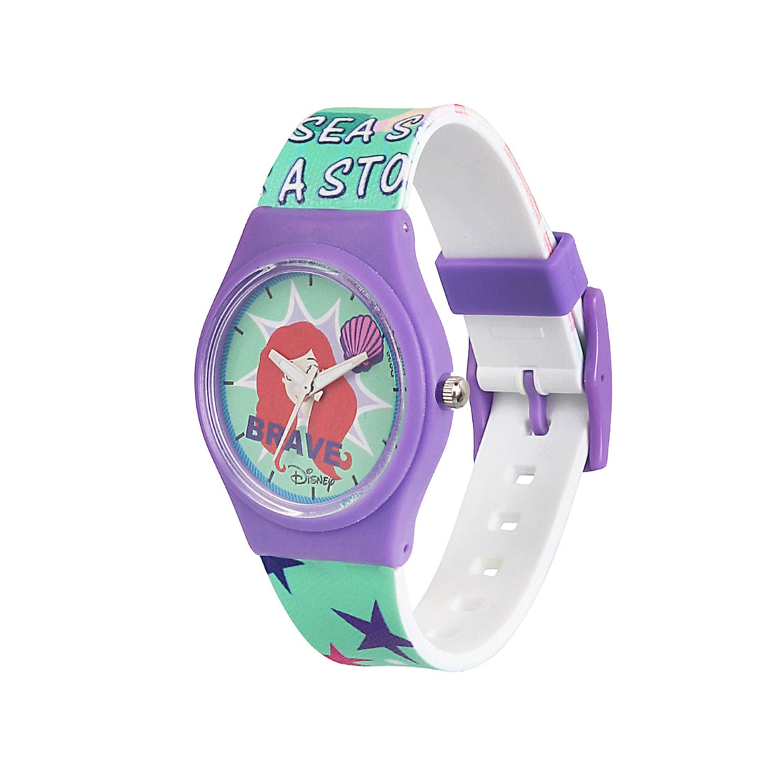 Disney Analogue Unisex-Adult Watch (Multicolour Dial Colored Strap)