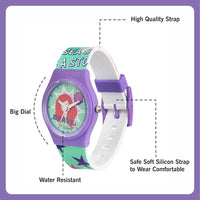 Disney Analogue Unisex-Adult Watch (Multicolour Dial Colored Strap)