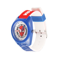 Marvel Wrist Watch for Kids Multicolor Round Analogue Wrist Watch | Birthday Gift for Boys & Girls - Age 3 to 12 Years (Spiderman Blue & White)