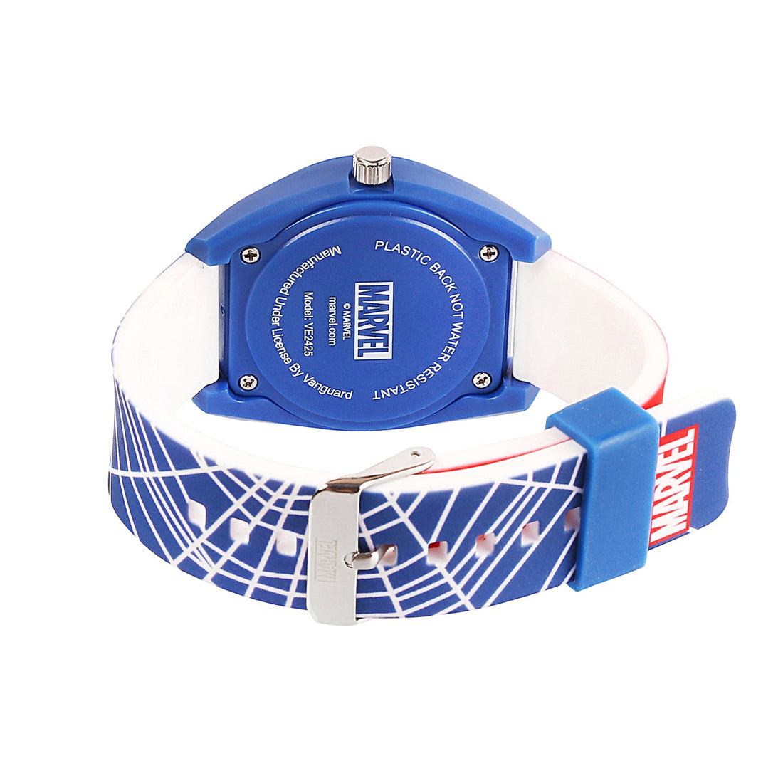 Marvel Wrist Watch for Kids Multicolor Round Analogue Wrist Watch | Birthday Gift for Boys & Girls - Age 3 to 12 Years (Spiderman Blue & White)