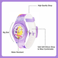 Disney princess Analogue Unisex-Adult Watch (Multicolour Dial Colored Strap)