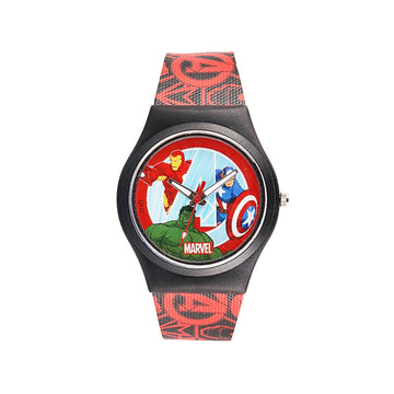 Marvel Wrist Watch for Kids Multicolor Round Analogue Wrist Watch | Birthday Gift for Boys & Girls - Age 3 to 12 Years (Spiderman Blue & White)