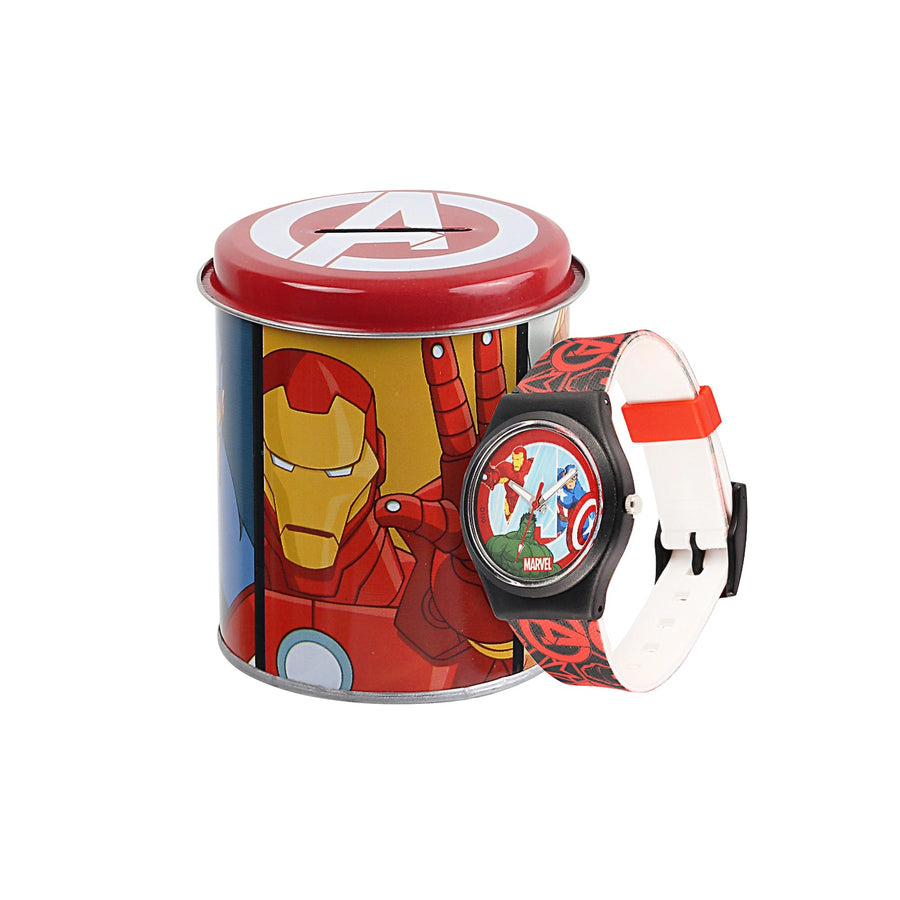 Marvel Wrist Watch for Kids Multicolor Round Analogue Wrist Watch | Birthday Gift for Boys & Girls - Age 3 to 12 Years (Spiderman Blue & White)