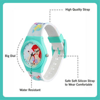 Disney princess Analogue Unisex-Adult Watch (Multicolour Dial Colored Strap)