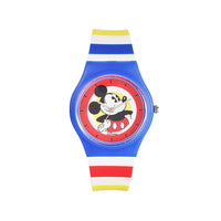 Disney Mickey Mouse Wrist Watch Mickey Red Round Analogue Wrist Watch Multicolor Kids Birthday Gift For Boy Girl Age 3 to 12 Years