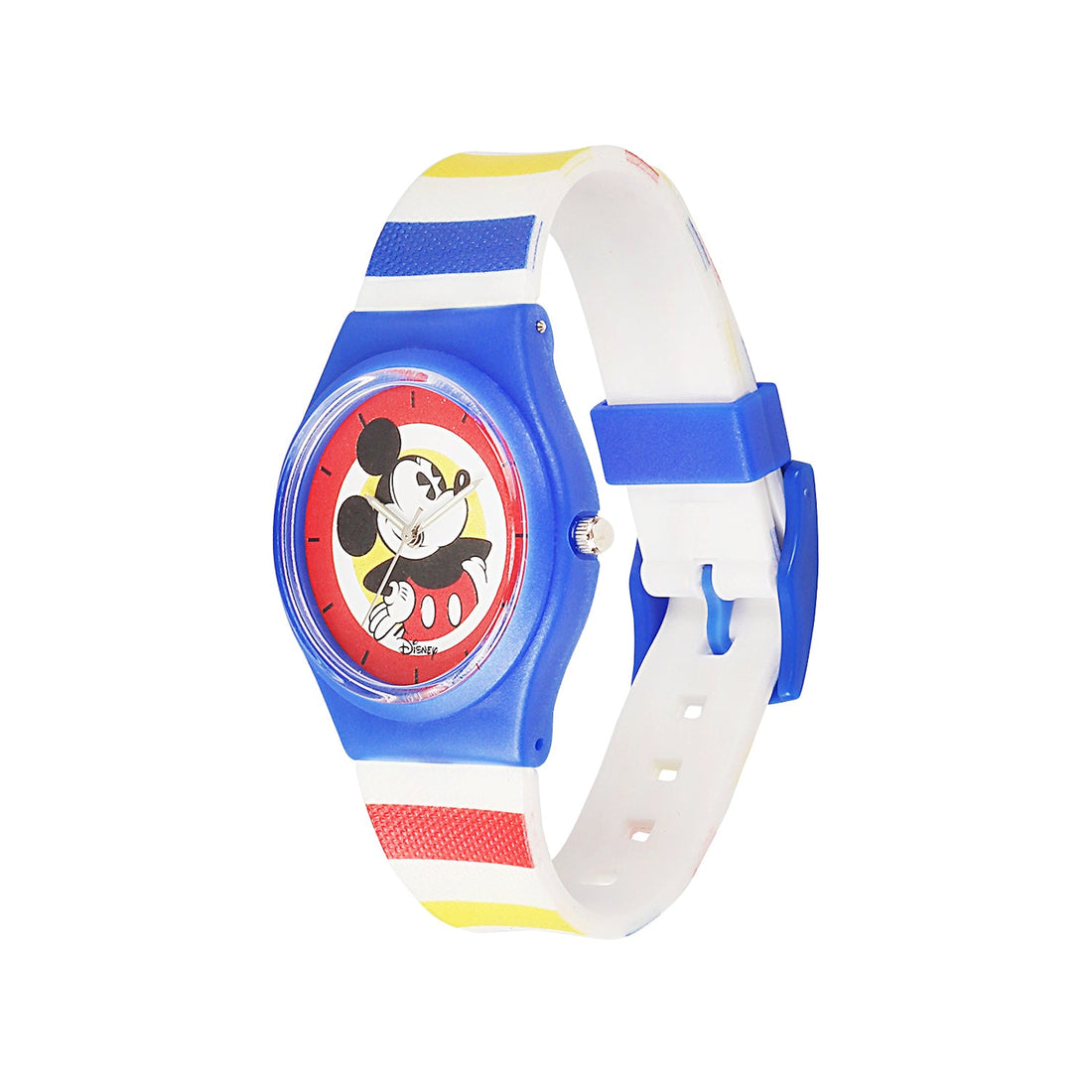 Disney Mickey Mouse Wrist Watch Mickey Red Round Analogue Wrist Watch Multicolor Kids Birthday Gift For Boy Girl Age 3 to 12 Years