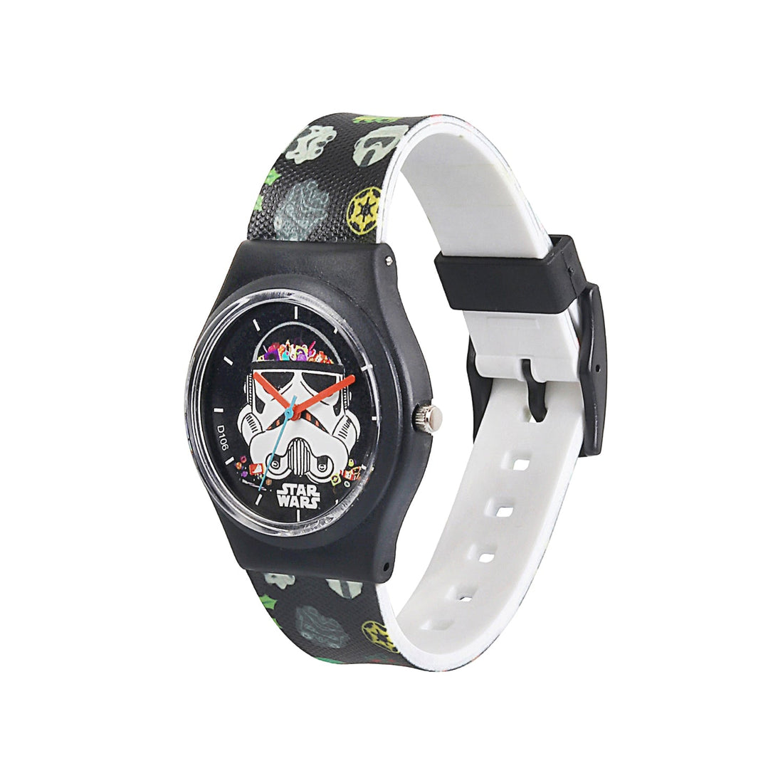 Star Wars Mandalorian Round Dial Analog Wrist Watch - Unisex Kids (Black) | AZ96