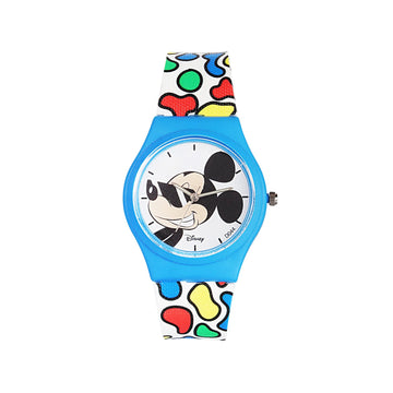 Disney Mickey Mouse Wrist Watch Mickey Red Round Analogue Wrist Watch Multicolor Kids Birthday Gift For Boy Girl Age 3 to 12 Years