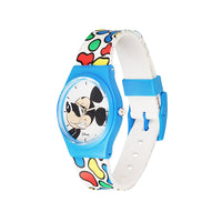 Disney Mickey Mouse Wrist Watch Mickey Red Round Analogue Wrist Watch Multicolor Kids Birthday Gift For Boy Girl Age 3 to 12 Years